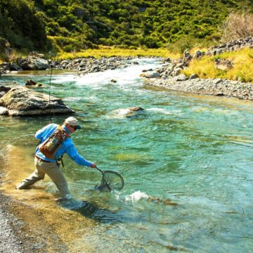 Owen River Lodge, new Zealand trout fishing, fly fishing New Zealand, Aardvark McLeod