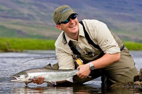 fishing holidays iceland, fly fishing nordura, fishing holidays, fly fishing for Atlantic Salmon, Fishing the hitch, Aardvark McLeod