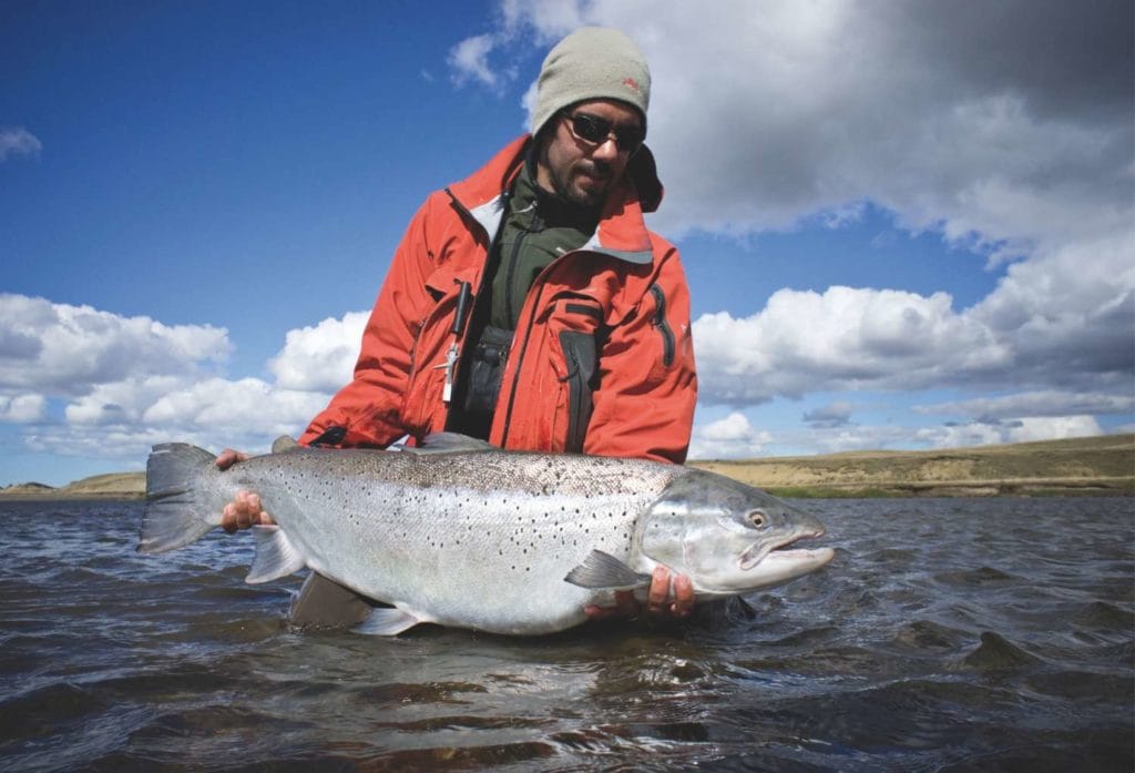 Villa Maria Lodge; sea trout fishing Rio Grande, TDF, Argentina.