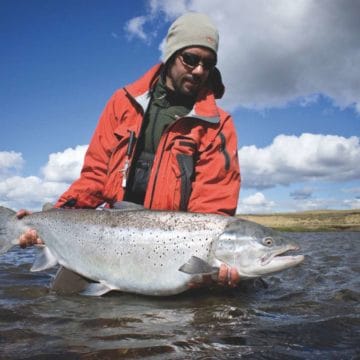 Villa Maria Lodge; sea trout fishing Rio Grande, TDF, Argentina.