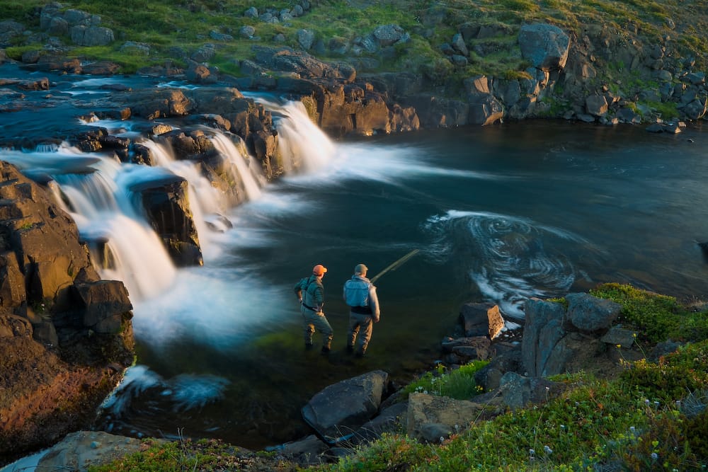 Salmon fishing, Laxa I Asum, Iceland