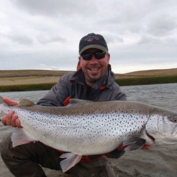 Villa Maria Lodge; sea trout fishing Rio Grande, TDF, Argentina.