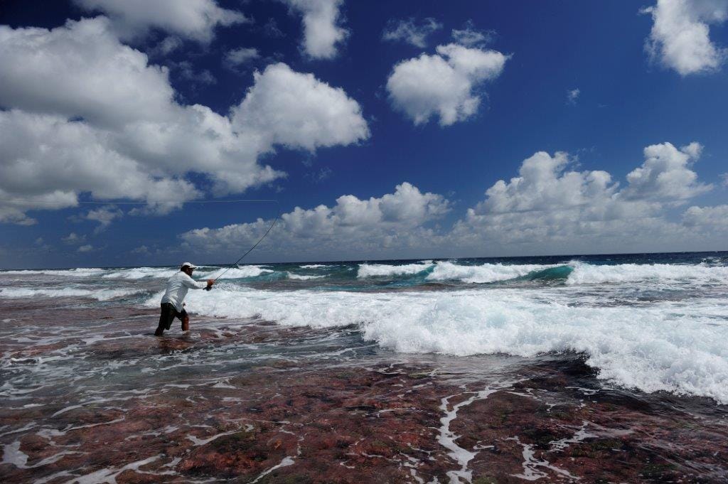 Ikari Lodge Christmas Island, Saltwater fly fishing Christmas Island, Aardvark Mcleod