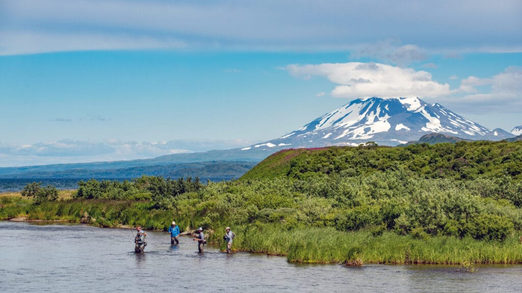 Rapids Camp Lodge, Alaska trout and salmon fishing, Aardvark McLeod