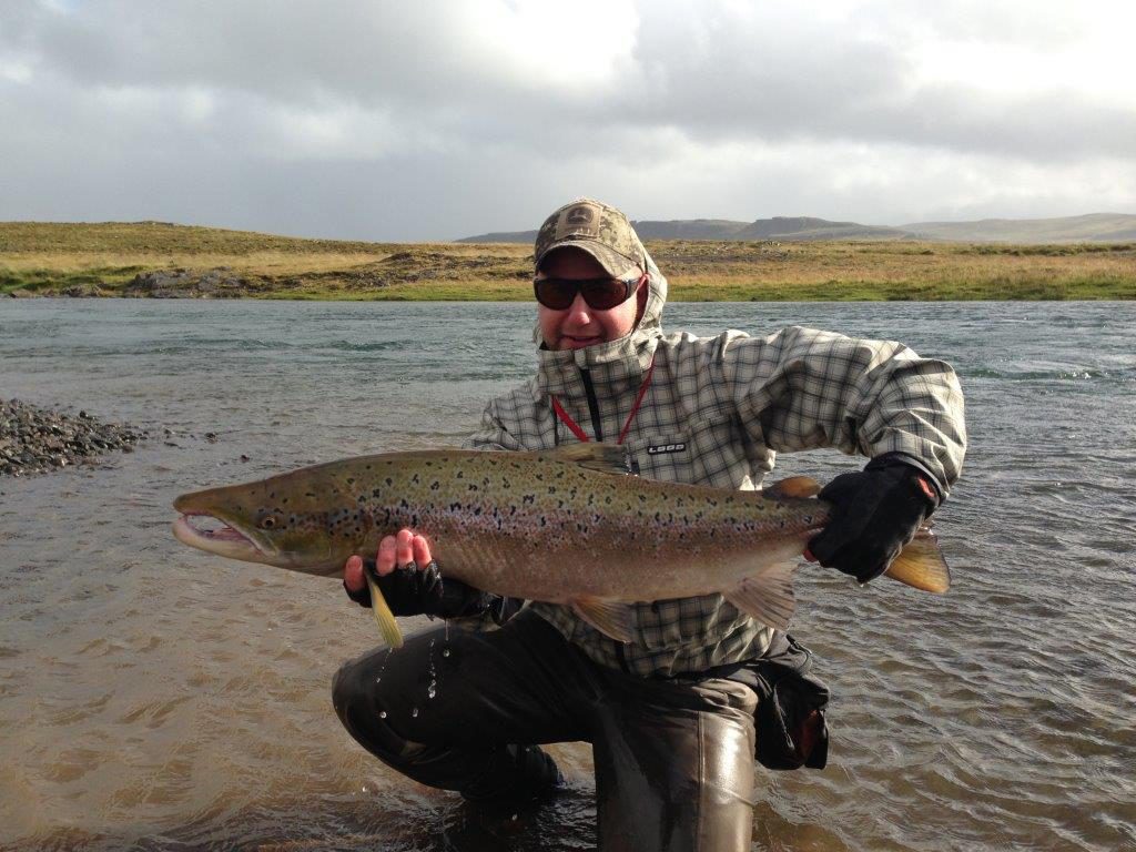 Salmon Fishing Haukadalsa River Iceland