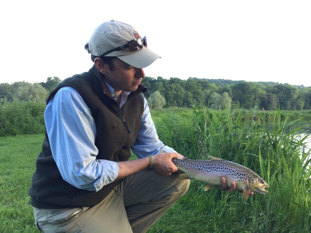 River Nadder chalkstream fly fishing, Aardvark McLeod chalkstream fly fishing