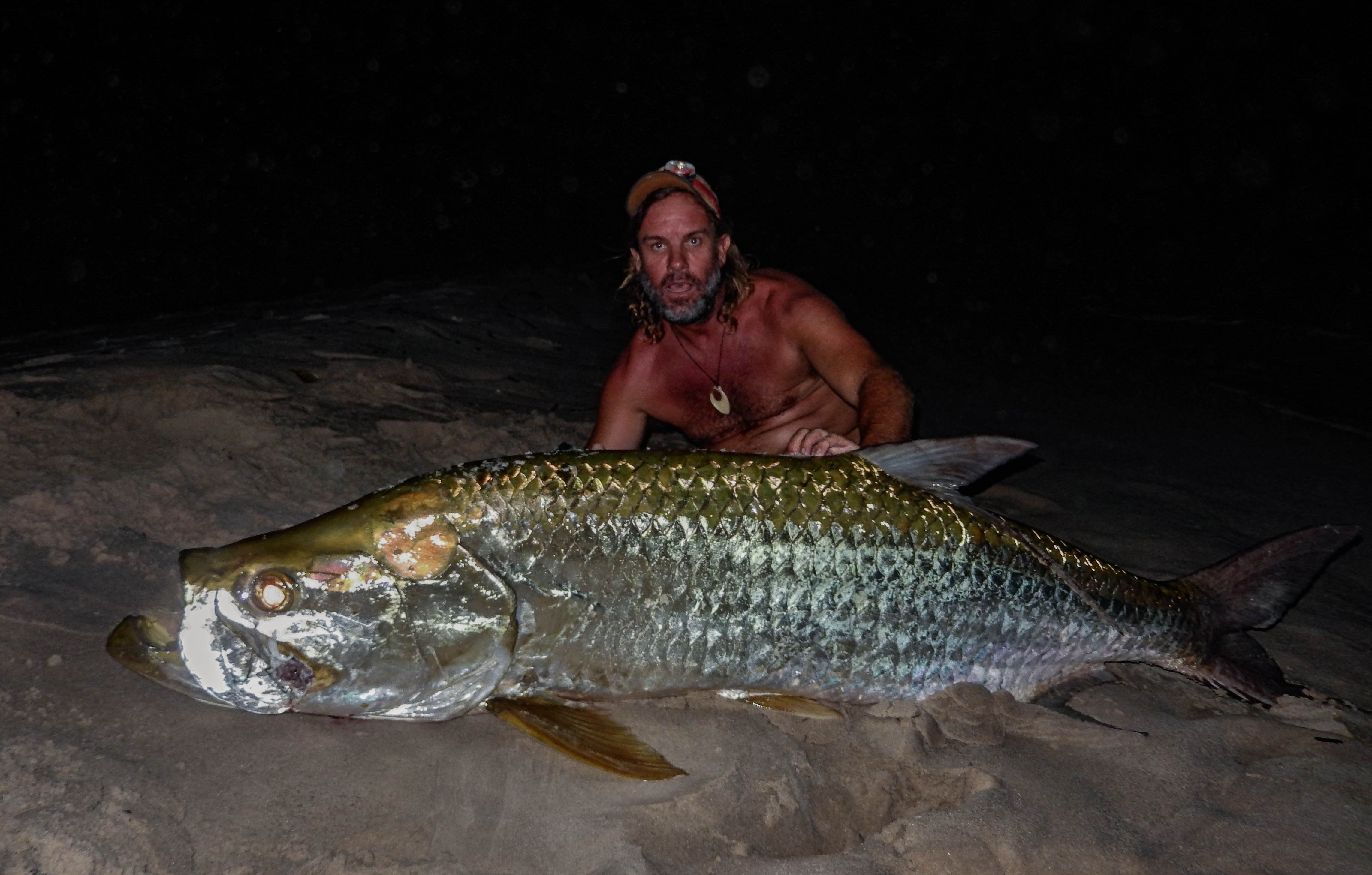 Sette Cama, Gabon, Fishing for giant tarpon