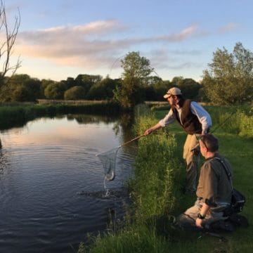 UK Fishing, Chalkstream, River Nadder, Trout fishing