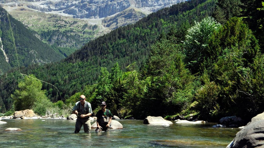 Pyrenees fly fishing Spanish Pyrenees, Zebra Trout, trout fishing, fishing in the Pyrenees, Aardvark McLeod, Spain