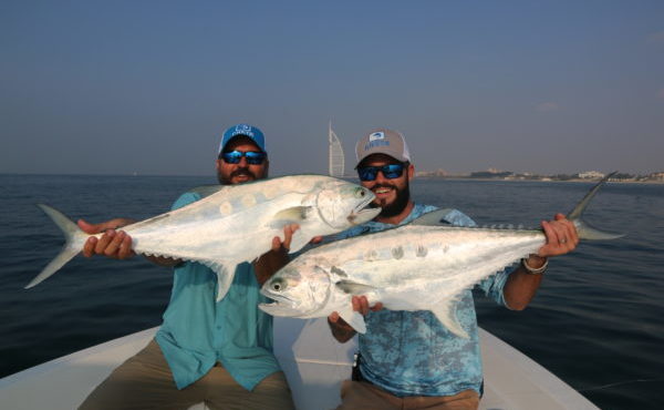 Fly fishing Dubai, UAE, Aardvark McLeod, shad, queenfish, GT, milkfish, golden trevally, permit