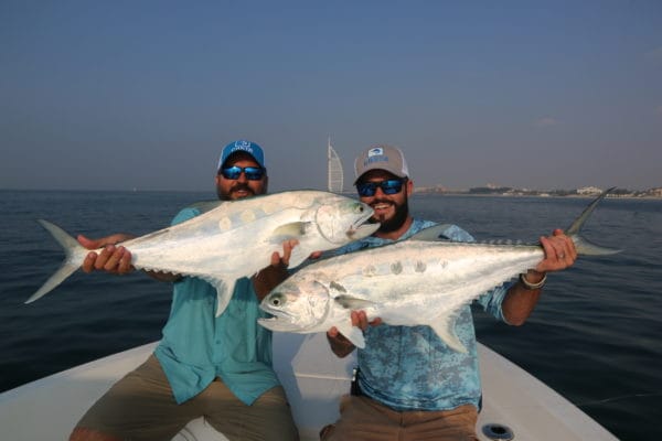 Fly fishing Dubai, UAE, Aardvark McLeod, shad, queenfish, GT, milkfish, golden trevally, permit