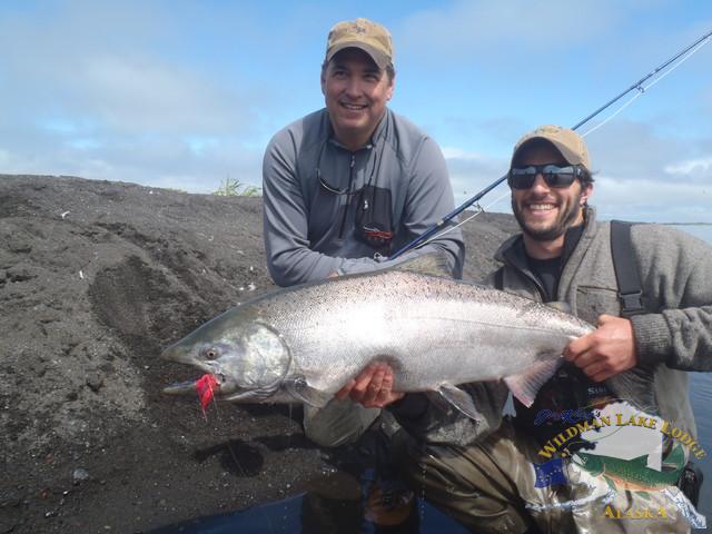 wildman lake lodge, alaska, fishing alaska, wilderness fishing alaska, fishing king salmon, coho, chinook, aardvark mcleod