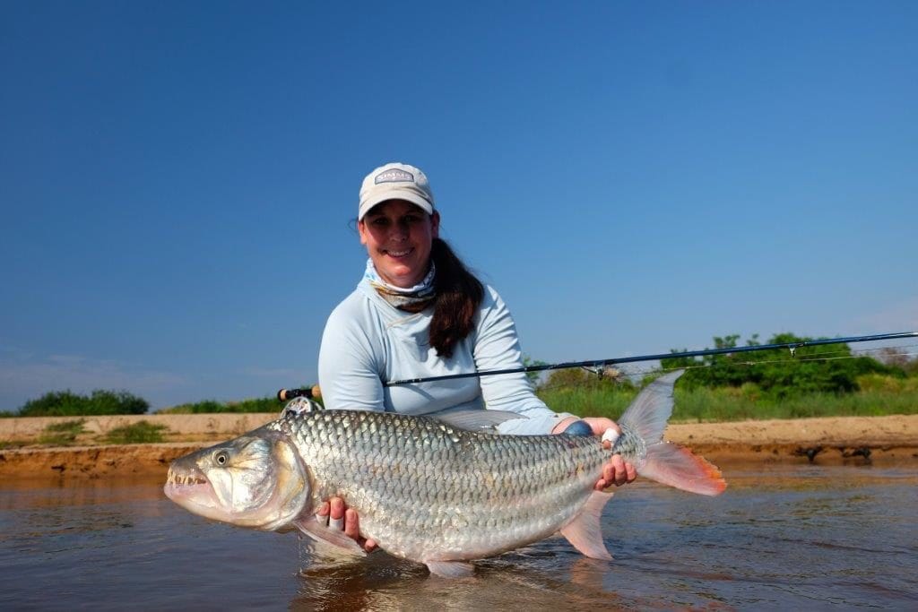 Tanzania, fishing, toothless tiger, Hydrocynus tanzaniae, tigerfish, Aardvark McLeod