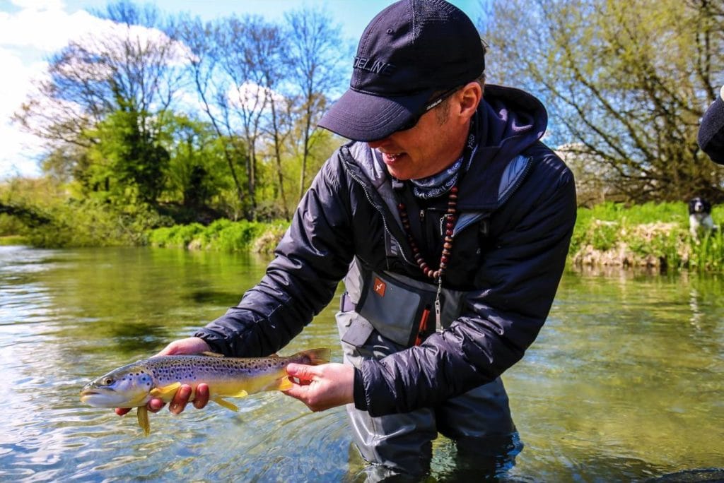 River Lambourn, Chalkstream Fishing, Trout Fishing, UK Fishing, Wading, Aardvark McLeod, Wild Brown Trout