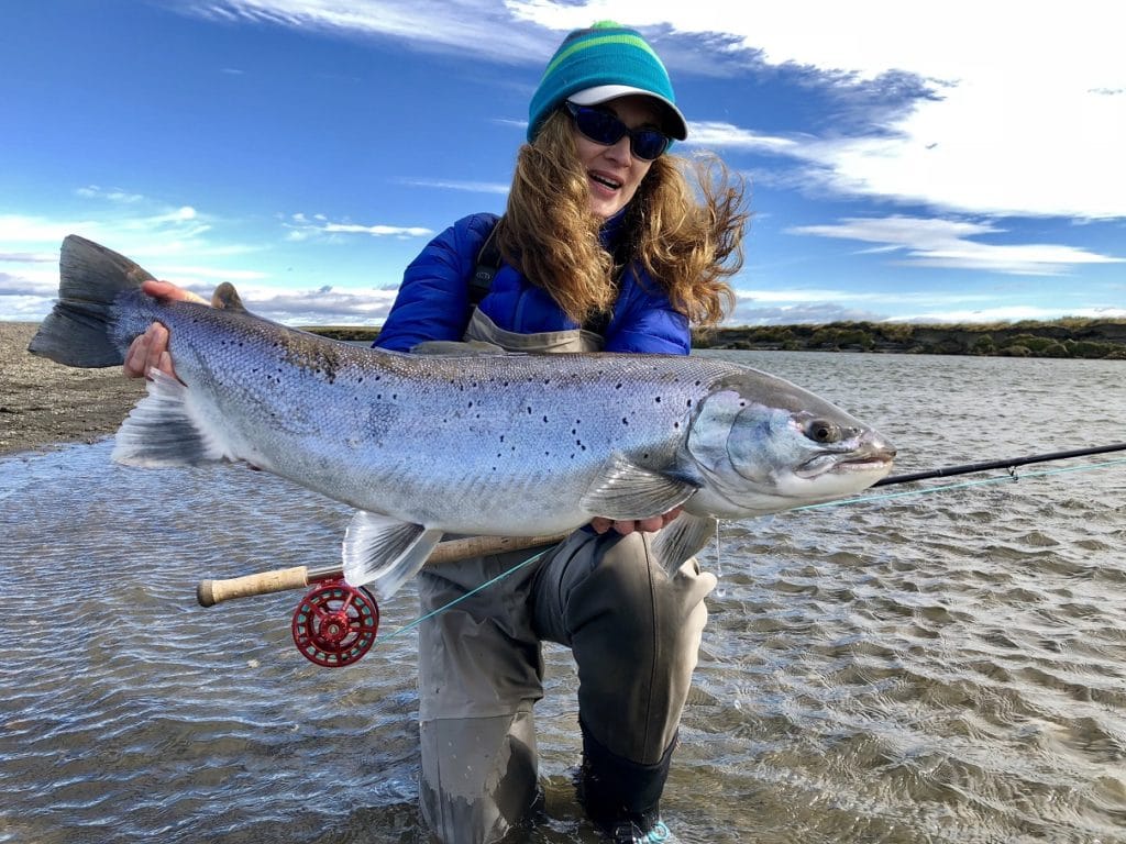 Villa Maria Lodge; sea trout fishing Rio Grande, TDF, Argentina