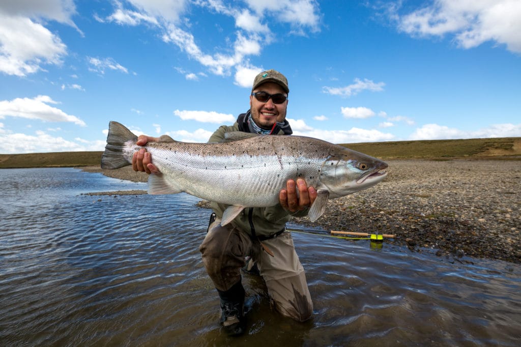 Sea Trout, Aardvark McLeod, sea trout rio grande, Tierra del Fuego, fishing rio grande, kau tapen lodge, sea trout fishing argentina, tdf, TDF flies, Rio Grande flies, fishing Rio Grande Argentina, nervous waters