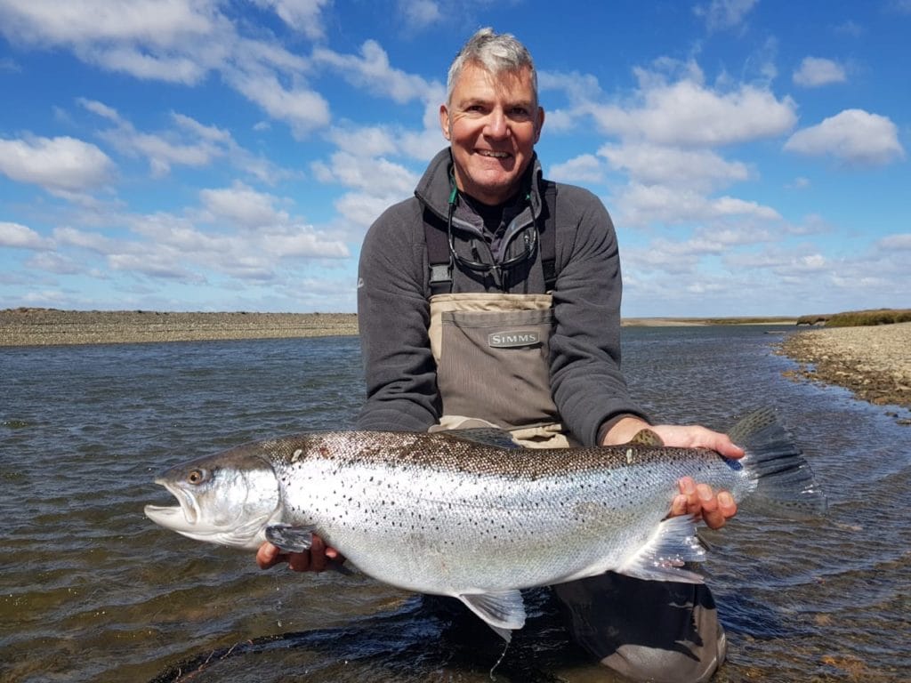 Sea trout, rio grande, tdf, tierra del fuego, sea run brown trout, argentina, fishing sea trout argentina, rio menendez, sea trout flies, huge sea trout, aardvark mcleod, emb, estancia maria behety, maria behety lodge