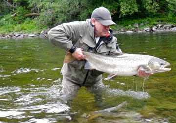 salmon lodge, camp bonaventure, fishing salmon canada, atlantic salmon canada, fishing cascapedia, aardvark mcleod