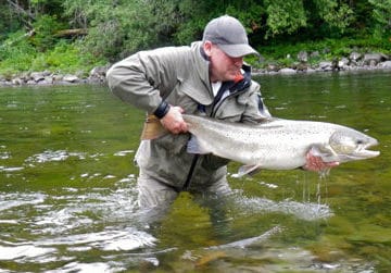 salmon lodge, camp bonaventure, fishing salmon canada, atlantic salmon canada, fishing cascapedia, aardvark mcleod