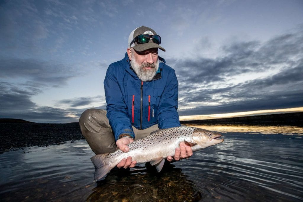 Argentina, Sea Trout, Rio Grande, Kau Tapen, Aardvark McLeod, Tierra del Fuego, kau tapen lodge, huge sea trout, sea trout flies, fishing sea trout argentina, tdf, sea run brown trout, nervous waters, Rio Menendez