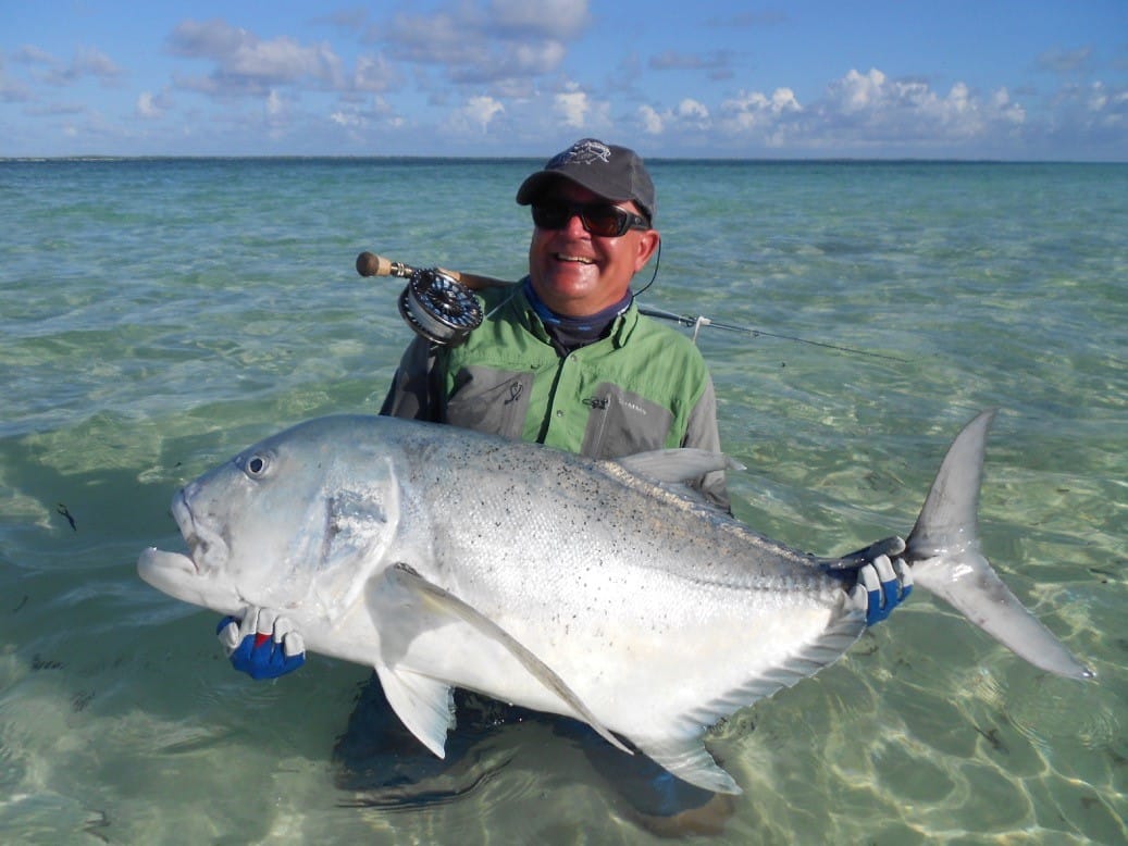 124 cm Giant Trevally, Farquhar Atoll, Seychelles, Aardvark McLeod