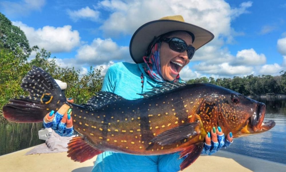 razil fly fishing, peacock bass fishing, amazon river, rio marie lodge