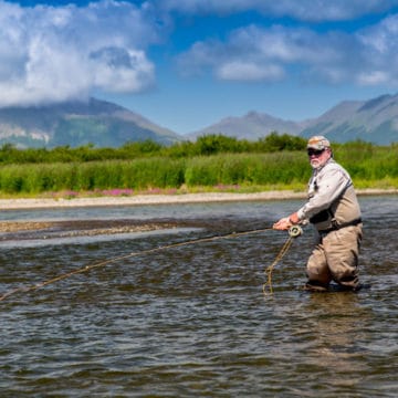 Goodnews River Lodge, Alaska Fly Fishing, Salmon Fly Fishing Alaska, Aardvark McLeod