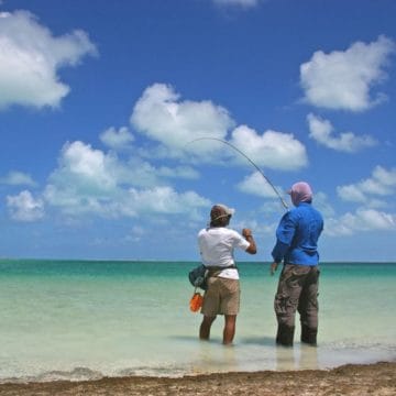 Ikari Lodge Christmas Island, Saltwater fly fishing Christmas Island, Aardvark Mcleod