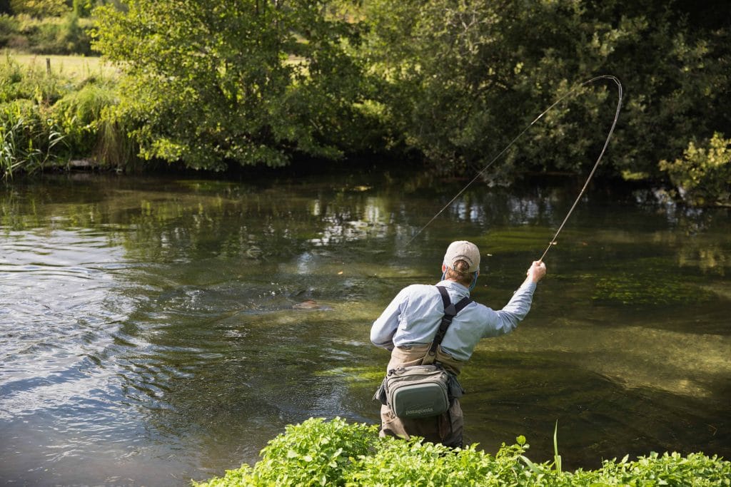 River Itchen chalkstream fly fishing, Aardvark McLeod chalkstream fly fishing