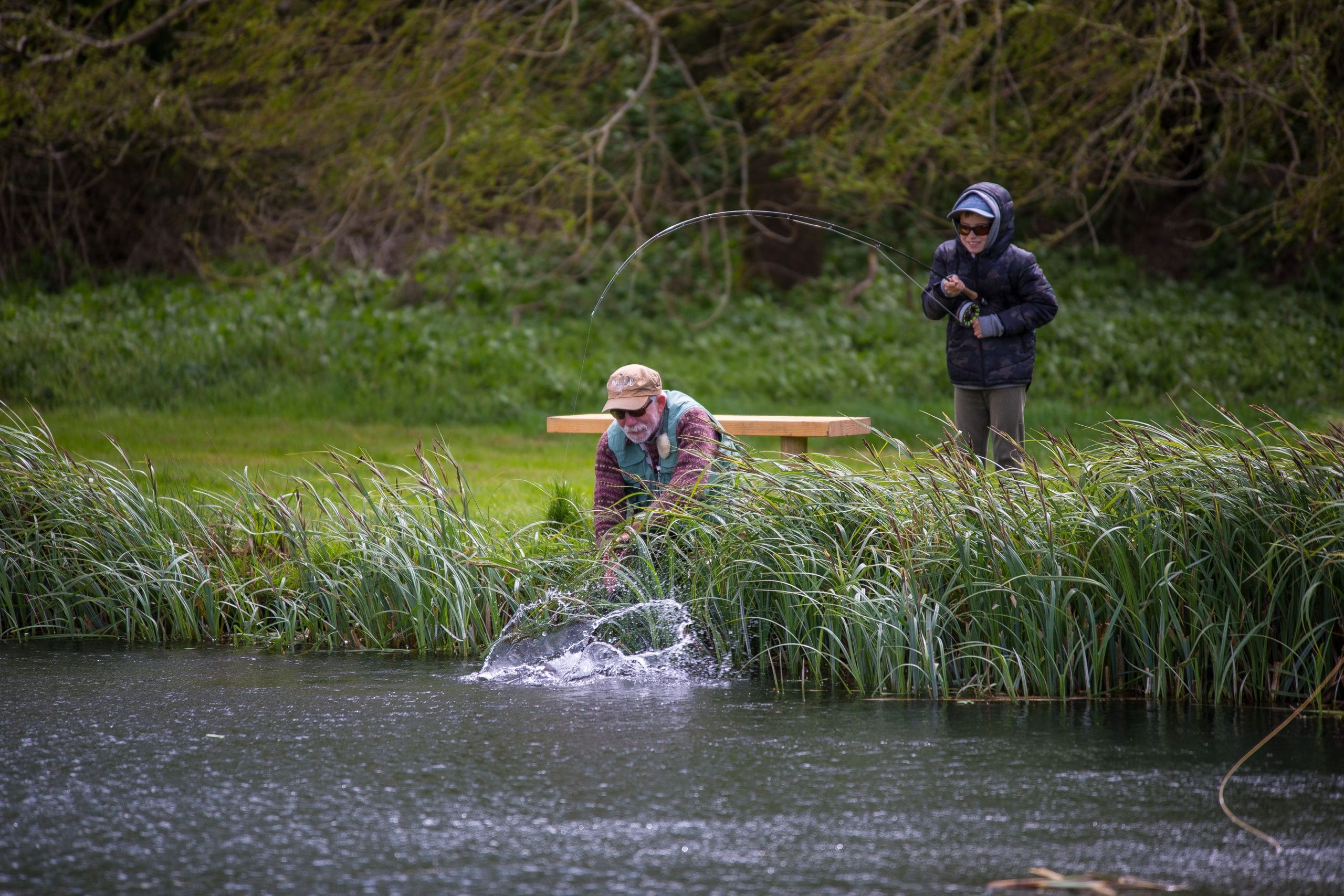 trout fishing, lake fishing, aardvark Mcleod