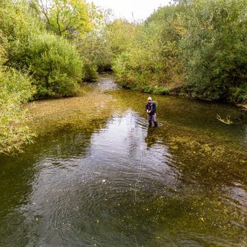 River Wylye at Langford Lakes, Chalkstream Fly Fishing, Aardvark McLeod