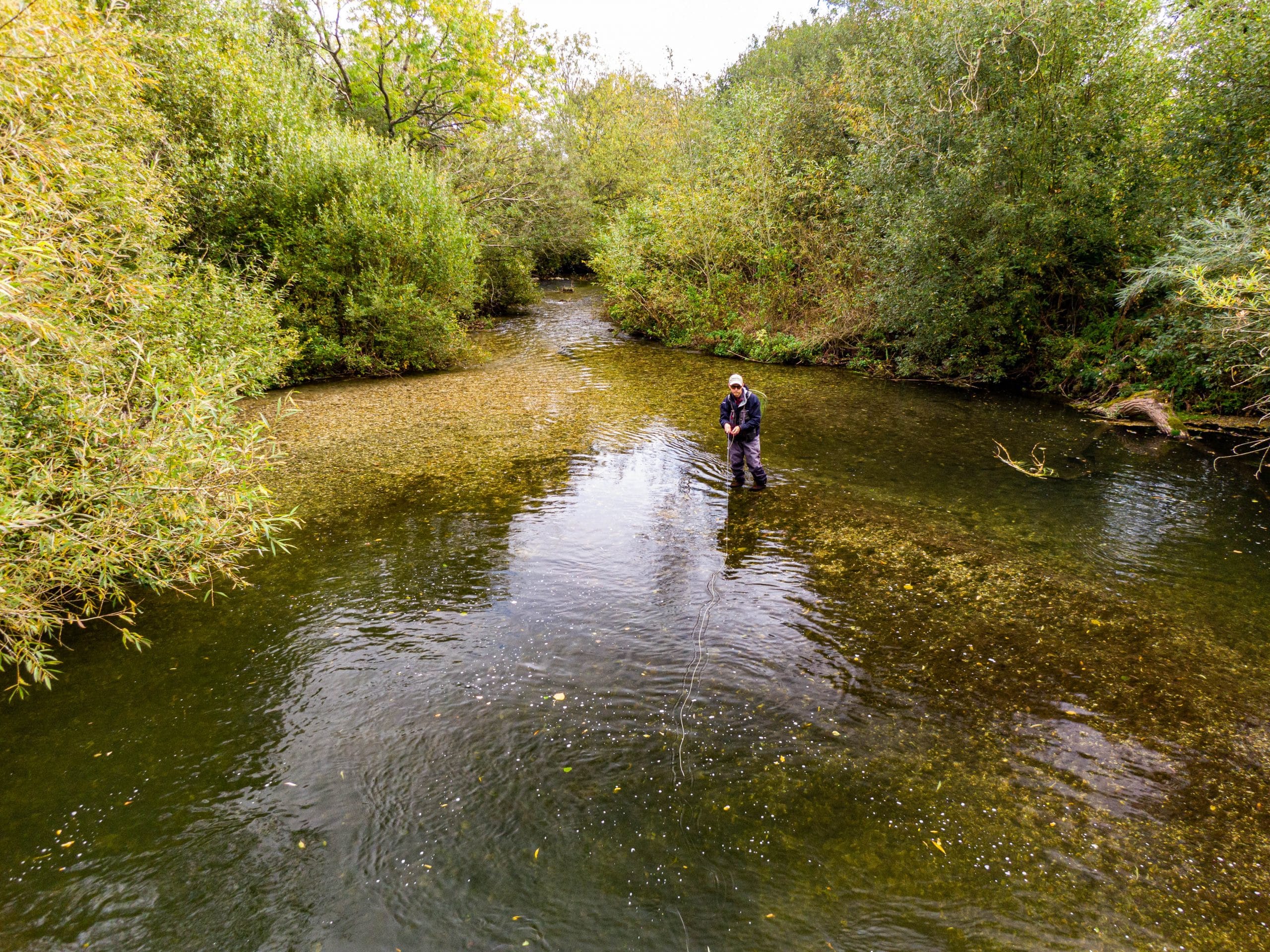 River Wylye at Langford Lakes, Chalkstream Fly Fishing, Aardvark McLeod