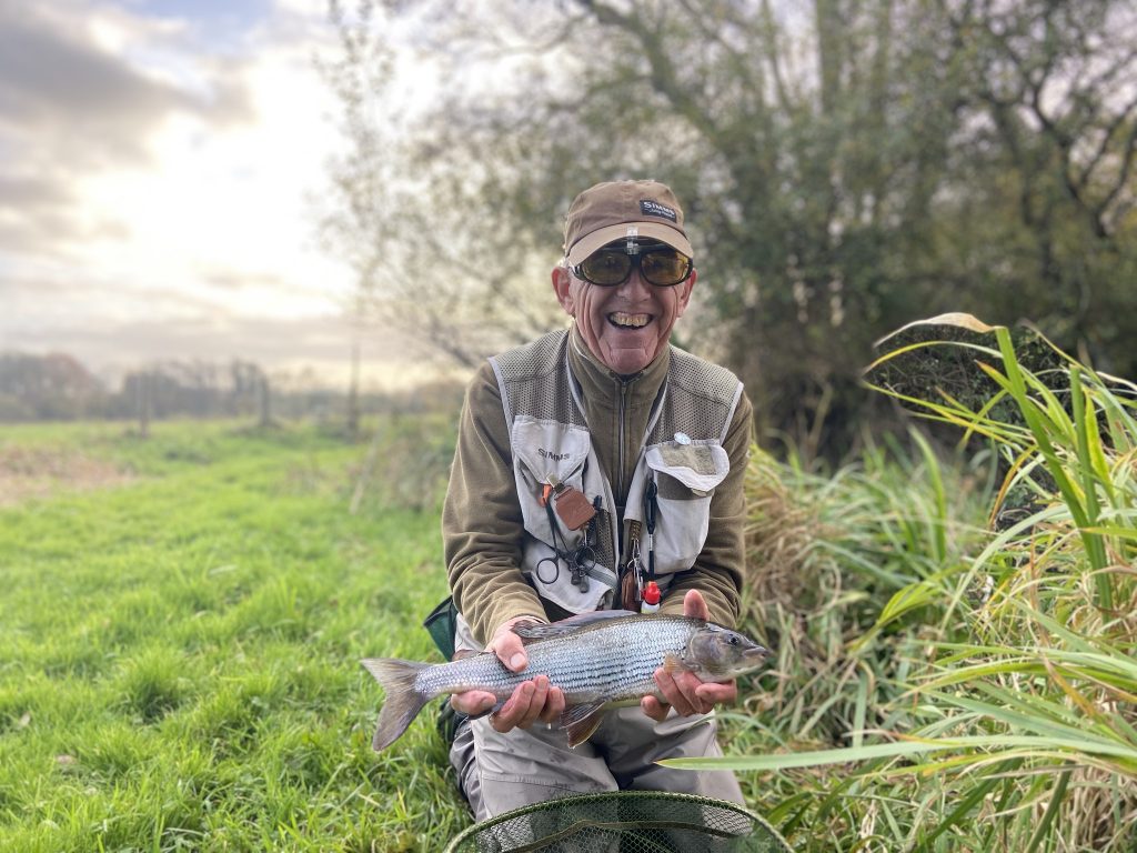 Grayling chalkstream fly fishing, River Frome Chalkstream fly fishing, Dry Fly Fishing, Alex Jardine, Aardvark McLeod Dry Fly Fishing
