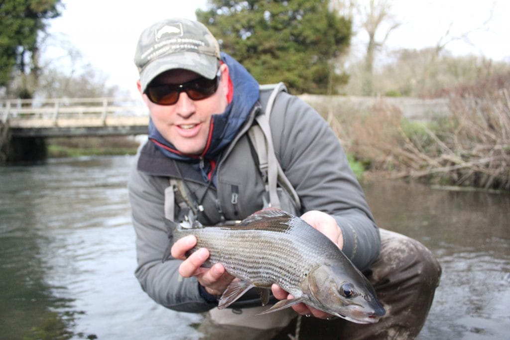 Grayling chalkstream fly fishing, River Anton chalkstream fly fishing, Aardvark McLeod chalkstream fly fishing