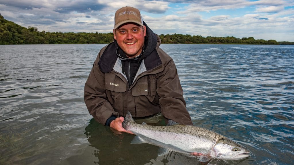 Rapids Camp pacific salmon Alaska Aardavark McLeod fishing