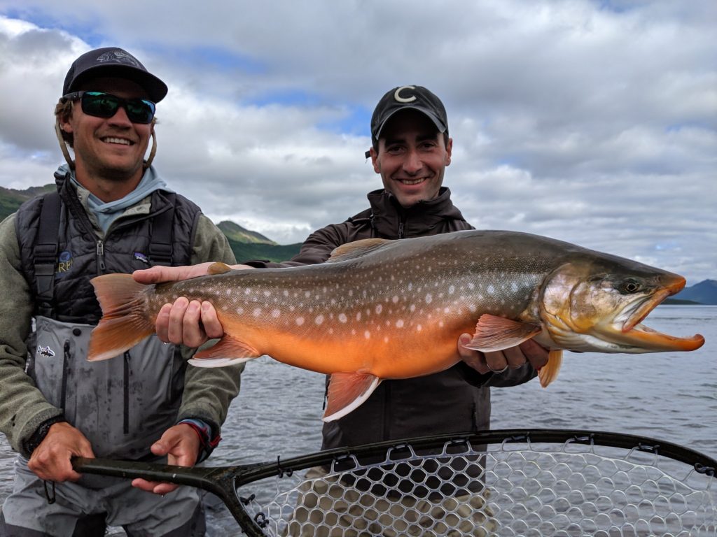 Mission Lodge, Alaska fly fishing, pacific salmon, Aardvark McLeod fishing