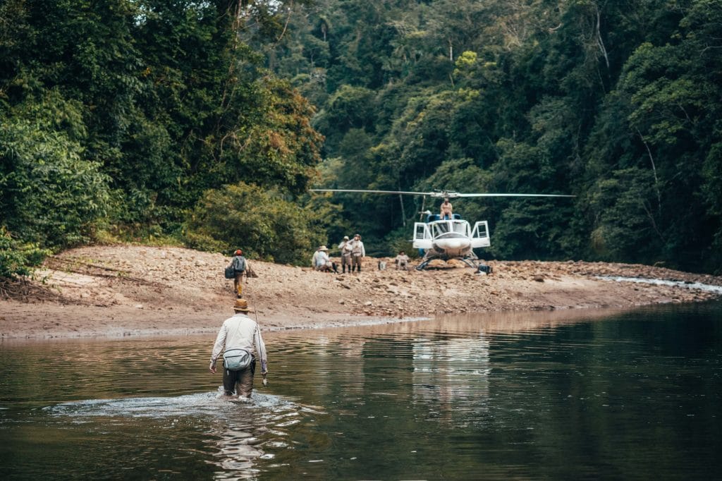 New Bolivia heli-fishing combo,Tsimane Heli Fly in, golden dorado, fly fishing golden dorado, Bolivia golden dorado, Aardvark McLeod