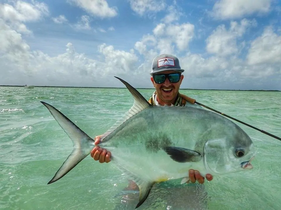 X Flats Mexico, permit fishing, Mexico permit fishing, saltwater fly fishing Mexico, Aardvark McLeod