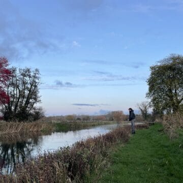 Pike fly fishing, river Test