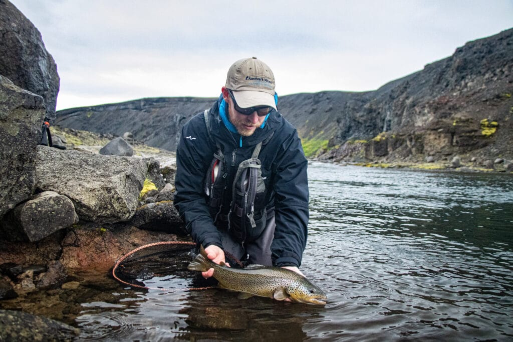 The Highlands, brown trout, Kaldakvisl, tungnaa, Iceland Arctic char fishing, Aardvark McLeod