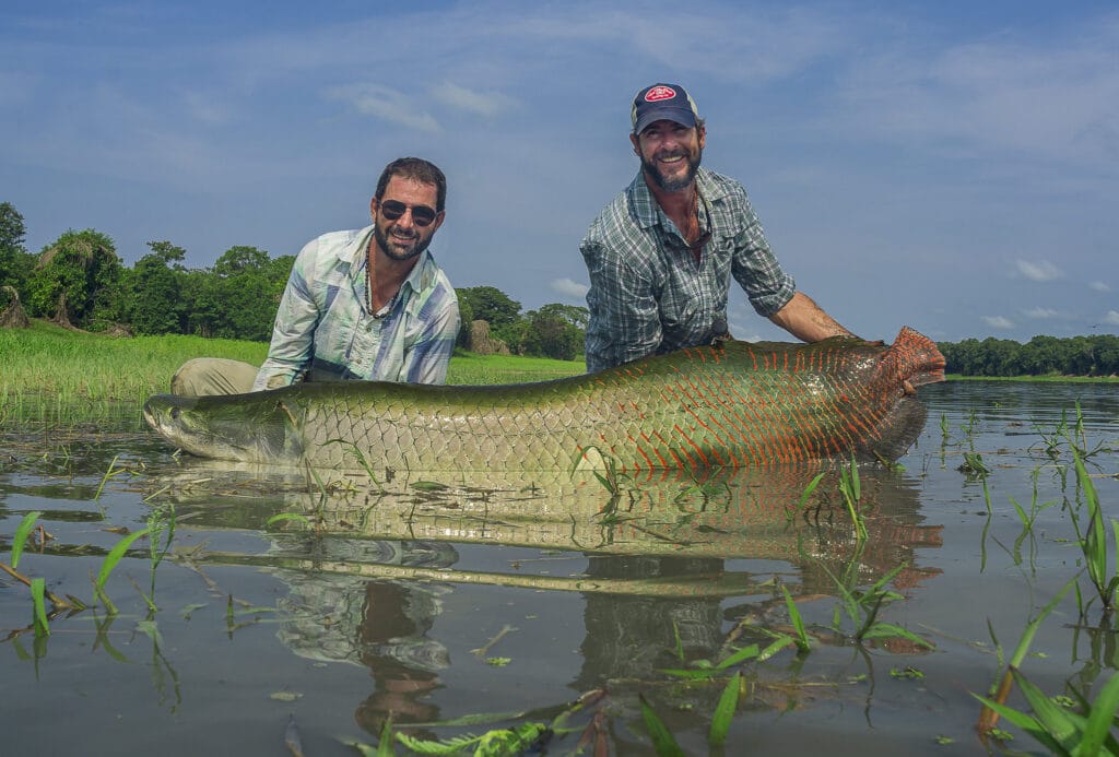 Last spots to catch an Amazon monster Pirarucu Lodge, arapaima, fly fishing Amazon, fly fishing Brazil, Aardvark McLeod
