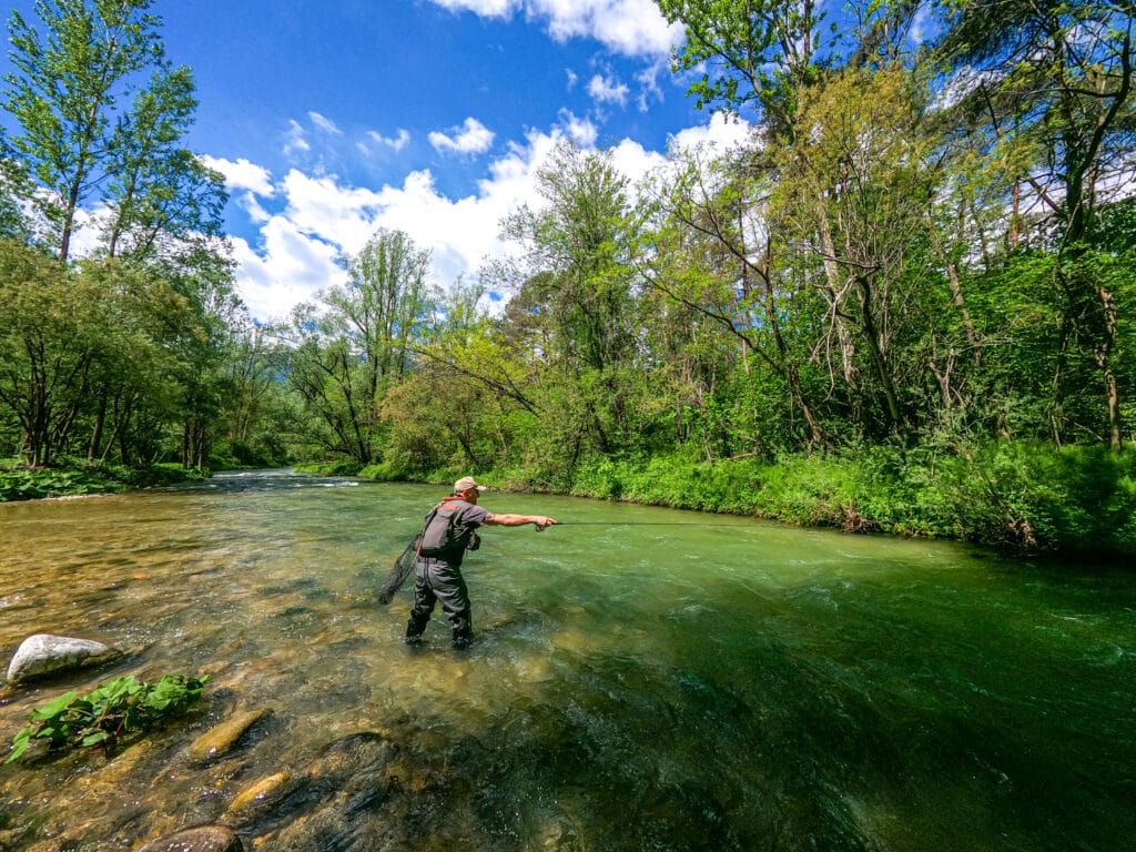 Val di Non, River Noce, Trentino, Italy, fly fishing Italy, trout fishing Italy, Aardvark McLeod