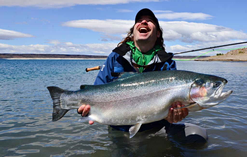 Lago Strobel Lodge, Jurassic Lake, Lago Strobel, Argentina fly fishing, Argentina rainbow trout, Jurassic trout, Aardvark McLeod