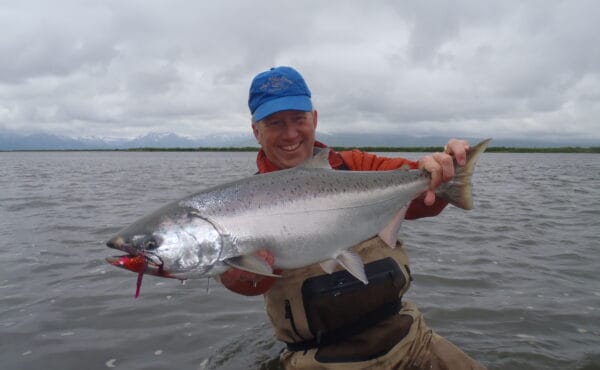 Lava Creek Lodge, Alaska salmon fishing, king salmon, silver salmon. Alaska fly fishing, Alaska trout fishing, Aardvark McLeod