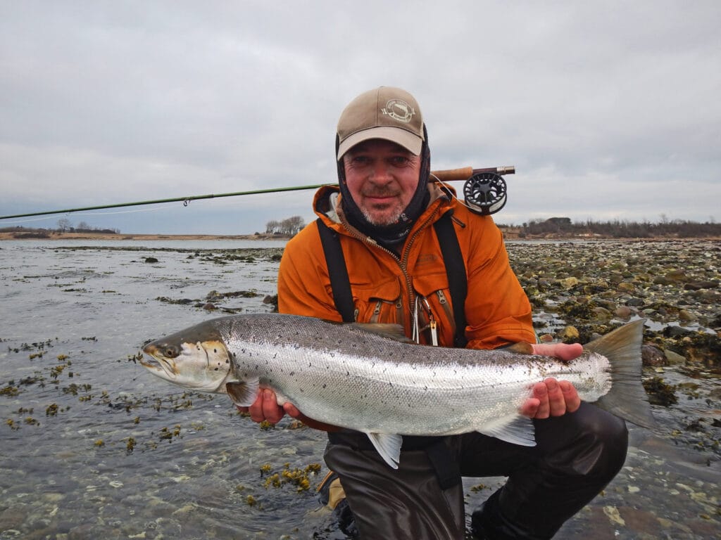 Denmark sea trout fishing, Denmark sea trout fishing lodge, Aardvark McLeod