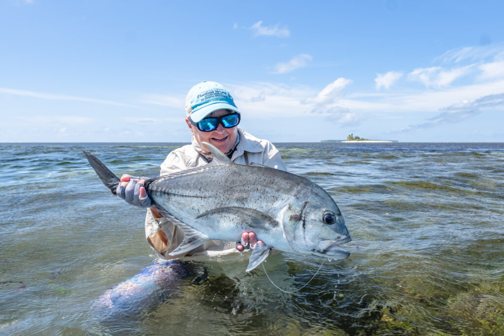 Charlotte Chilcot, Alphonse Island, Aardvark McLeod, giant trevally