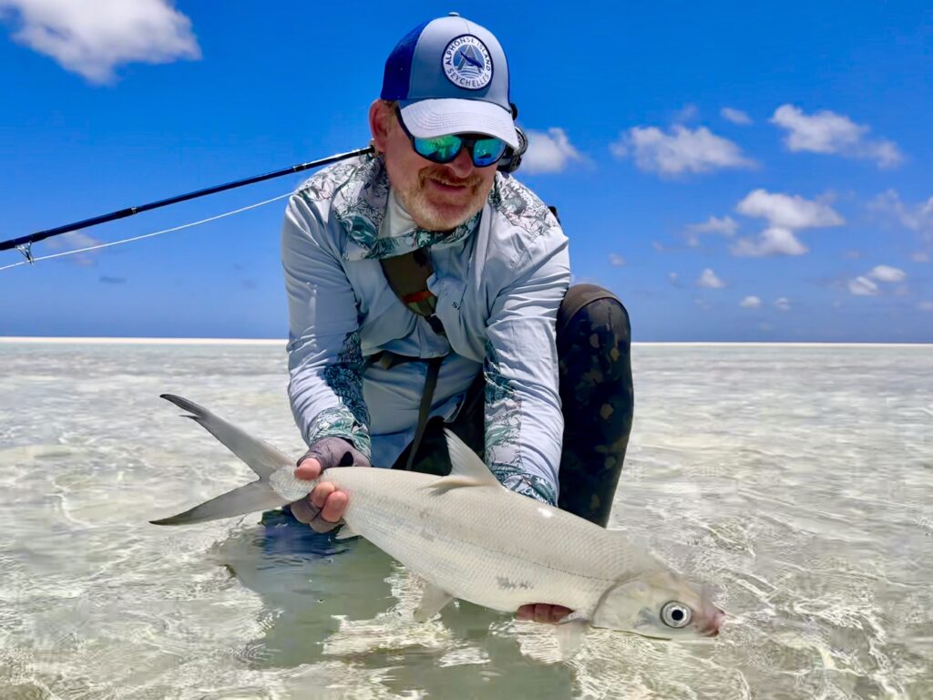 Charlotte Chilcot, Alphonse Island, Aardvark McLeod, milkfish