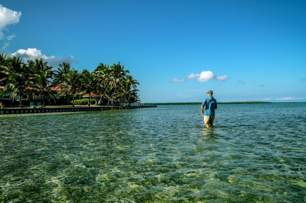 Fly Fishing with family or non fishing companions. Turneffe Flats Lodge, Belize, Aardvark McLeod 