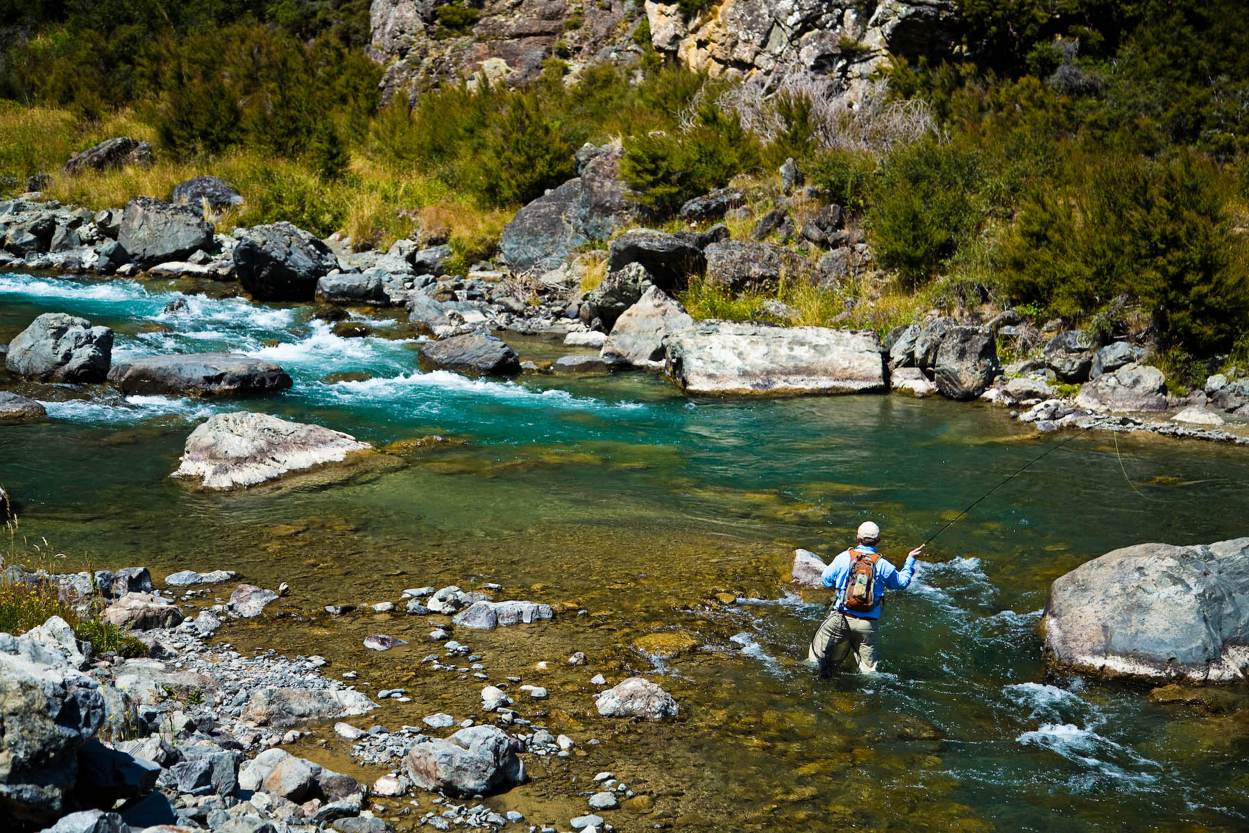 A trout bum's guide to the world. Fly fishing New Zealand, Owen River Lodge, Aardvark McLeod 